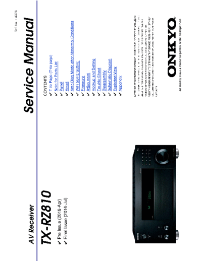 ONKYO hfe onkyo tx-rz810 service en  ONKYO Audio TX-RZ810 hfe_onkyo_tx-rz810_service_en.pdf
