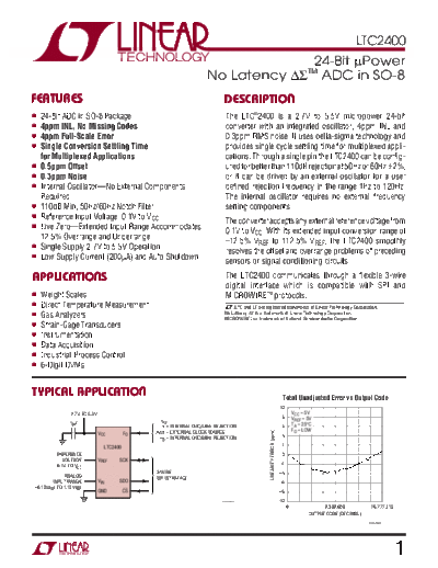 Fluke ltc2400  Fluke 5x-2 datasheets ltc2400.pdf