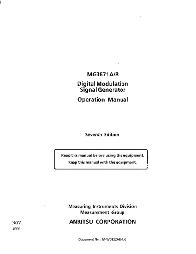 Anritsu ANRITSU MG3671A 252C B Operation  Anritsu ANRITSU MG3671A_252C B Operation.pdf