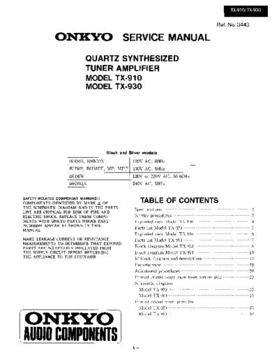 ONKYO hfe onkyo tx-910 930 service  ONKYO Audio TX-910 hfe_onkyo_tx-910_930_service.pdf