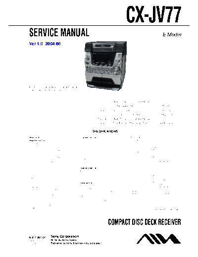 AIWA AIWA CX-JV77 Ver.1.0  AIWA Audio CX-JV77 VER.1.0 AIWA_CX-JV77_Ver.1.0.pdf