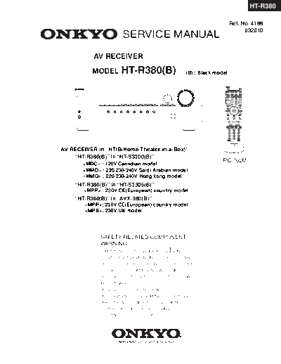 ONKYO hfe onkyo ht-r380 service en  ONKYO Audio HT-R380 hfe_onkyo_ht-r380_service_en.pdf