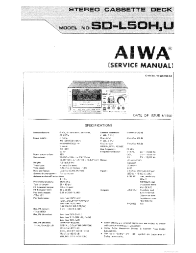 AIWA hfe aiwa sd-l50 h u service en  AIWA Audio SD-L50 hfe_aiwa_sd-l50_h_u_service_en.pdf