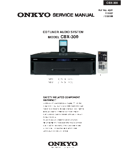 ONKYO -CBX-300-Service-Manual  ONKYO Audio CBX-300 Onkyo-CBX-300-Service-Manual.pdf