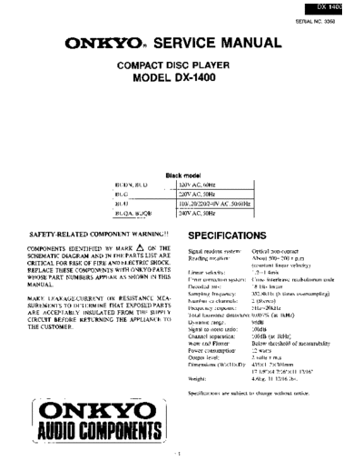 ONKYO hfe onkyo dx-1400 service en  ONKYO Audio DX-1400 hfe_onkyo_dx-1400_service_en.pdf