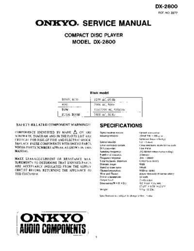 ONKYO hfe onkyo dx-2800 service en  ONKYO Audio DX-2800 hfe_onkyo_dx-2800_service_en.pdf
