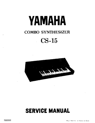 Yamaha cs15servicemanual  Yamaha YAMAHAcs15servicemanual.pdf