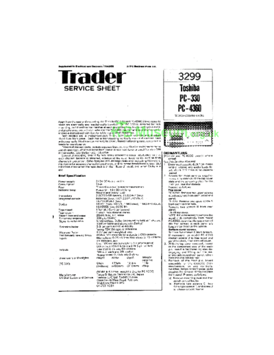 TOSHIBA pc-330 4360 trader  TOSHIBA Audio PC-330 toshiba_pc-330_4360_trader.pdf