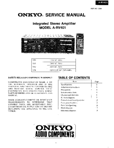 ONKYO hfe onkyo a-rv401 service en  ONKYO Audio A-RV401 hfe_onkyo_a-rv401_service_en.pdf