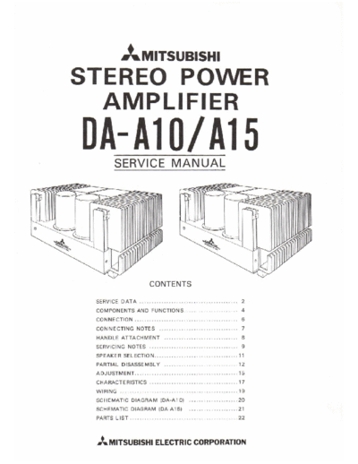 MITSUBISHI hfe mitsubishi da-a10 a15 service  MITSUBISHI Audio DA-A10 hfe_mitsubishi_da-a10_a15_service.pdf