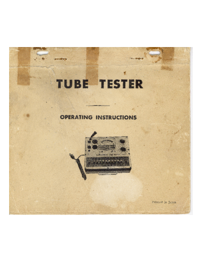 Lafayette t36b tube tester  Lafayette lafayette_t36b_tube_tester.pdf