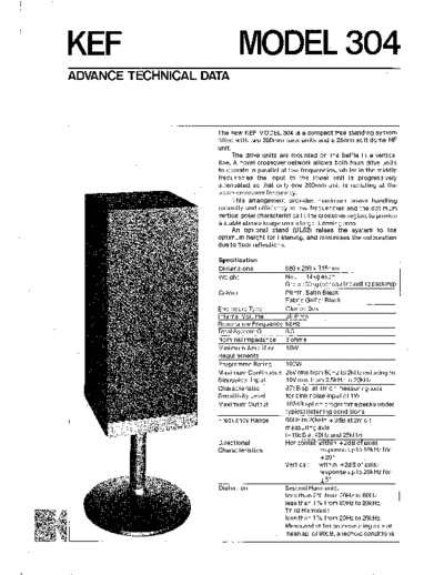 KEF hfe   model 304 technical data  KEF Audio 304 hfe_kef_model_304_technical_data.pdf