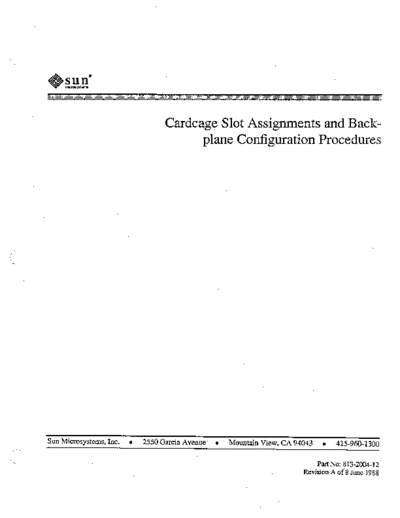 sun 813-2004-12 Cardcage Slot Assignments  sun sun3 813-2004-12_Cardcage_Slot_Assignments.pdf