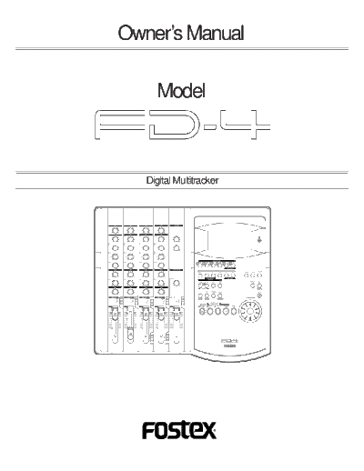 FOSTEX hfe fostex fd-4 en  FOSTEX Audio FD-4 hfe_fostex_fd-4_en.pdf