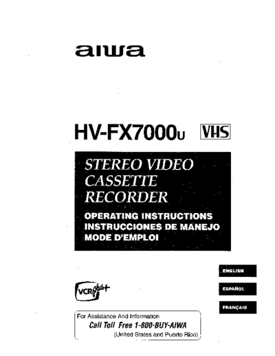 AIWA S835RM0027E  AIWA Video HV-FX7000 S835RM0027E.pdf