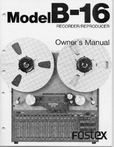 FOSTEX hfe fostex b-16 en  FOSTEX Tape B-16 hfe_fostex_b-16_en.pdf