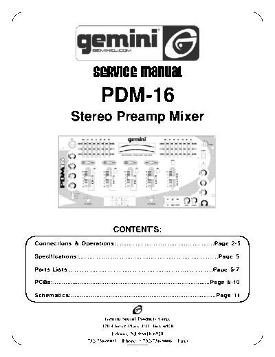 GEMINI hfe gemini pdm-16 service en  GEMINI Audio PDM-16 hfe_gemini_pdm-16_service_en.pdf