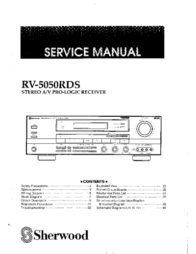 GRADIENTE sherwood rv-5050rds  GRADIENTE Audio DPR-300 sherwood_rv-5050rds.pdf