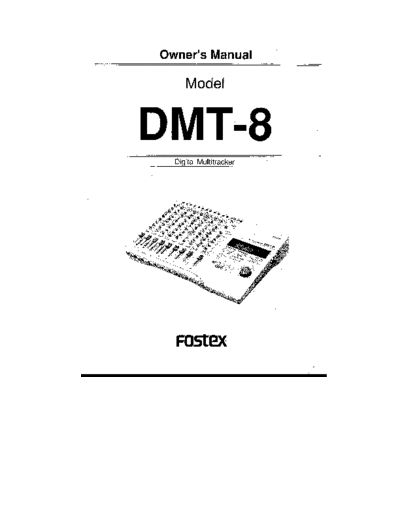 FOSTEX hfe fostex dmt-8 en  FOSTEX Audio DMT-8 hfe_fostex_dmt-8_en.pdf