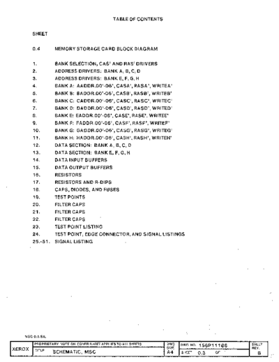 xerox 156P11186B Schematic MSC  xerox dandelion schematic 156P11186B_Schematic_MSC.pdf