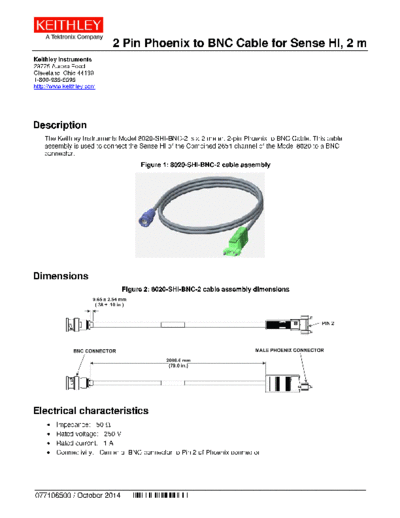 Keithley 077106500 (Oct 2014) (8020-SHI-BNC-2)  Keithley SCS 8020 077106500 (Oct 2014) (8020-SHI-BNC-2).pdf