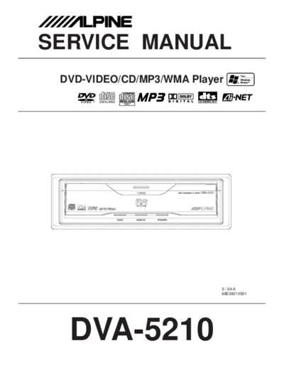 ALPINE hfe alpine dva-5210 service en  ALPINE Car Audio DVA-5210 hfe_alpine_dva-5210_service_en.pdf