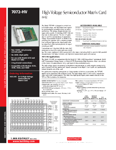 Keithley 7072-HV  Keithley 70xx 7072-HV.pdf