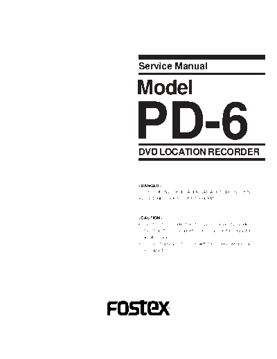 FOSTEX hfe fostex pd-6 service en  FOSTEX Audio PD-6 hfe_fostex_pd-6_service_en.pdf