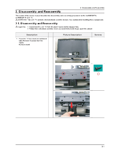 Samsung Samsung LN40B530 LN46B530 N64A Disassembly & Reassembly [SM]  Samsung Monitor Samsung_LN40B530_LN46B530_N64A_Disassembly & Reassembly_[SM].pdf