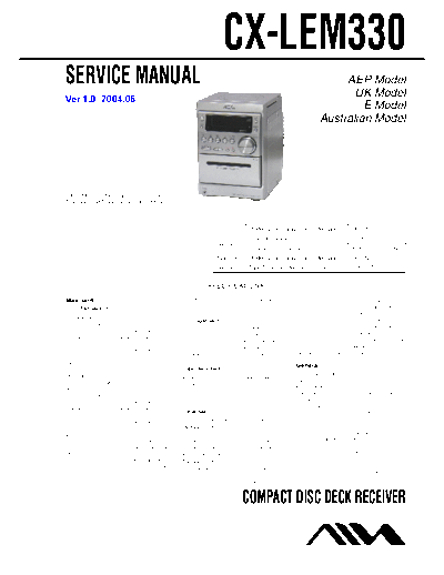 AIWA hfe aiwa cx-lem330 service en  AIWA Audio CX-LEM330 hfe_aiwa_cx-lem330_service_en.pdf