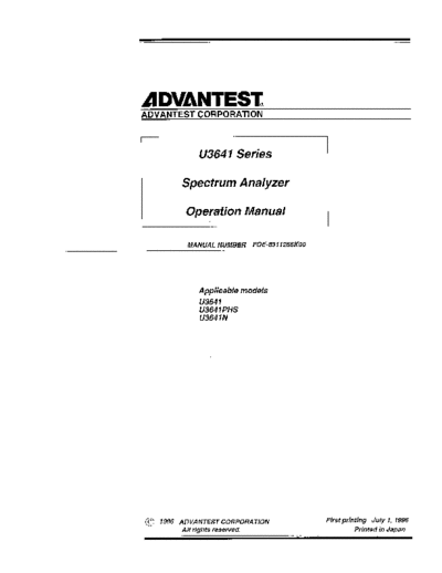 Advantest ADV U3641 Operation  Advantest ADV U3641 Operation.pdf