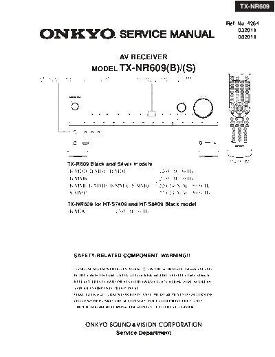 ONKYO hfe onkyo tx-nr609 service en  ONKYO Audio TX-NR609 hfe_onkyo_tx-nr609_service_en.pdf