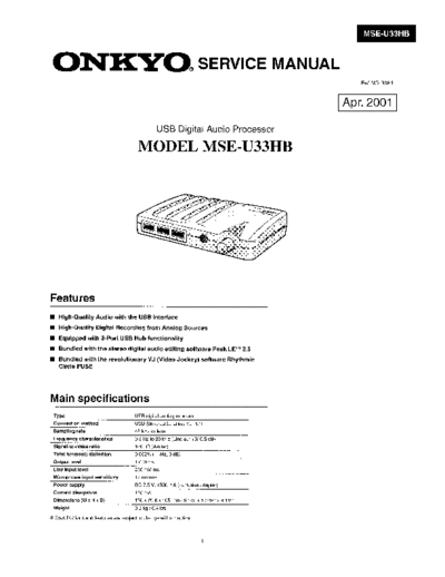 ONKYO hfe onkyo mse-u33hb service en  ONKYO Audio MSE-U33HB hfe_onkyo_mse-u33hb_service_en.pdf