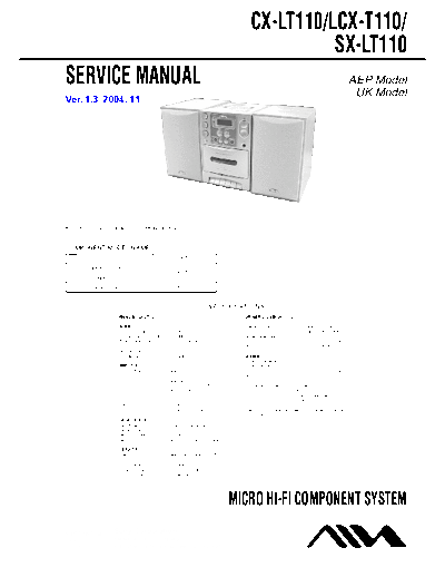 AIWA hfe aiwa cx-lt110 service en  AIWA Audio CX-LT110 hfe_aiwa_cx-lt110_service_en.pdf