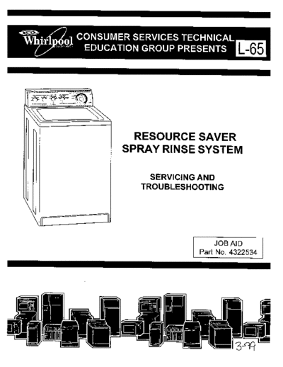 WHIRLPOOL 4322534 L-65 Whirlpool Washer Resource Saver Spray Rinse System  WHIRLPOOL 4322534 L-65 Whirlpool Washer Resource Saver Spray Rinse System.pdf