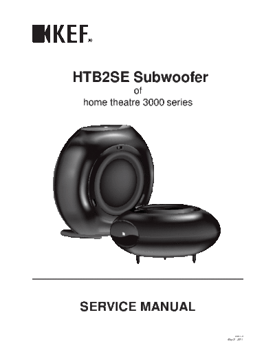 KEF hfe kef htb2se service en  KEF Audio HTB2 hfe_kef_htb2se_service_en.pdf