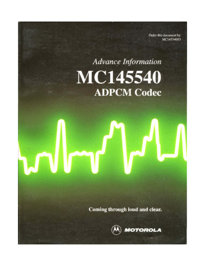 motorola MC145540 ADPCM Codec Nov93  motorola _dataSheets MC145540_ADPCM_Codec_Nov93.pdf