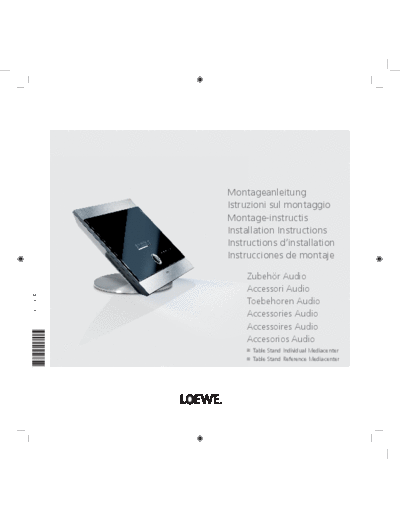 Loewe 34040 000 Tablestand-Mediacenter  Loewe Assembly_Instructions 68280B10_Table Stand Reference Mediacenter 34040_000_Tablestand-Mediacenter.pdf