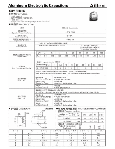 Aillen [smd] CDV Series  . Electronic Components Datasheets Passive components capacitors Aillen Aillen [smd] CDV Series.pdf