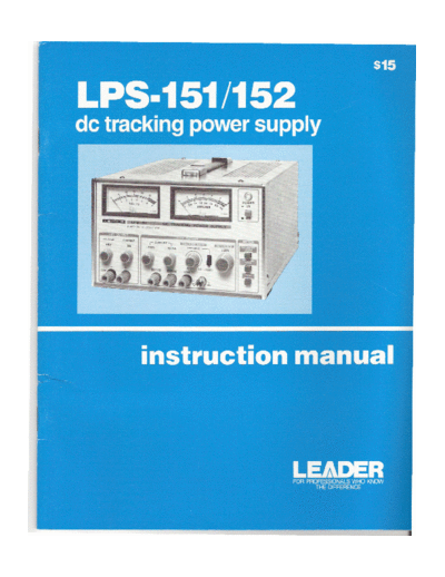 Leader LPS151  Leader LPS151.pdf