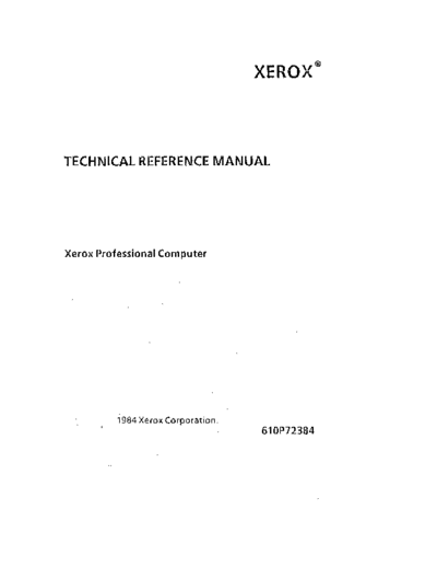 xerox 610P72384 820-II Technical Reference 1984  xerox 820-II 610P72384_820-II_Technical_Reference_1984.pdf