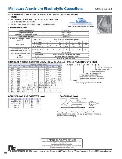 NIC [radial thru-hole] NRGB Series  . Electronic Components Datasheets Passive components capacitors NIC NIC [radial thru-hole] NRGB Series.pdf