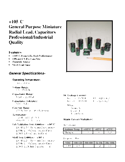 Barker Microfarads [BMI] Barker Microfarads [radial thru-hole] 105RG Series  . Electronic Components Datasheets Passive components capacitors Barker Microfarads [BMI] Barker Microfarads [radial thru-hole] 105RG Series.pdf