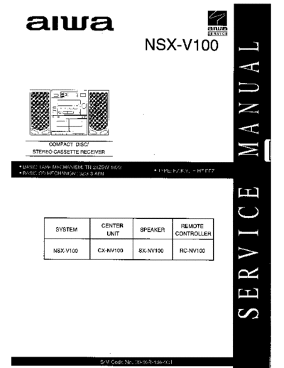 AIWA hfe aiwa nsx-v100 service en  AIWA Audio NSX-V100 hfe_aiwa_nsx-v100_service_en.pdf