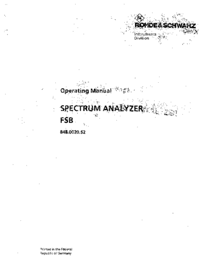 Rohde & Schwarz R&S FSB Operating  Rohde & Schwarz R&S FSB Operating.pdf