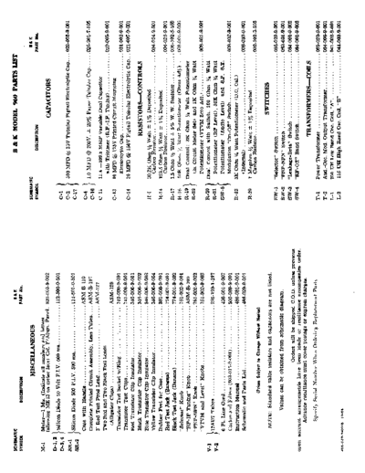 B&K 960schemandparts  . Rare and Ancient Equipment B&K 960schemandparts.pdf