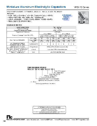 NIC [radial thru-hole] NRBXS Series  . Electronic Components Datasheets Passive components capacitors NIC NIC [radial thru-hole] NRBXS Series.pdf