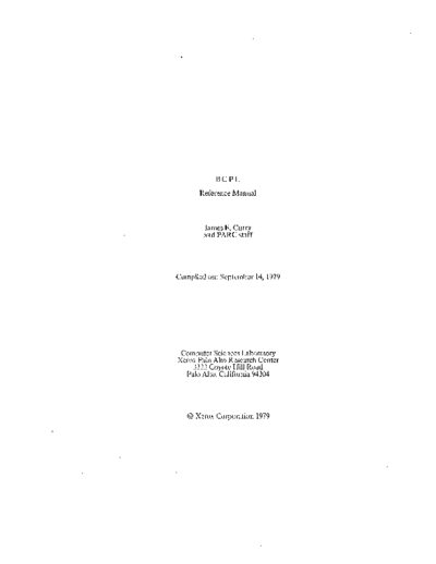 xerox BCPL Reference Manual Sep79  xerox alto bcpl BCPL_Reference_Manual_Sep79.pdf