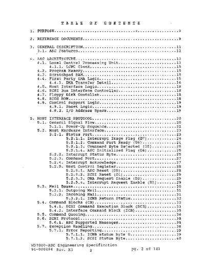 Western Digital 96-000494X3 WD7000-ASC Engineering Spec Aug88  Western Digital WD7000 96-000494X3_WD7000-ASC_Engineering_Spec_Aug88.pdf