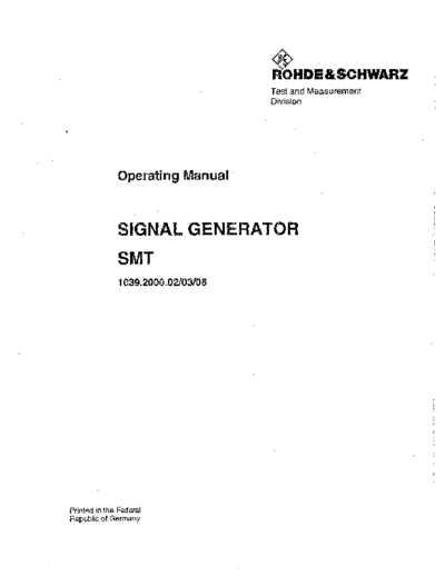 Rohde & Schwarz R&S SMT 02 252C 03 252C 06 Operating  Rohde & Schwarz R&S SMT 02_252C 03_252C 06 Operating.pdf